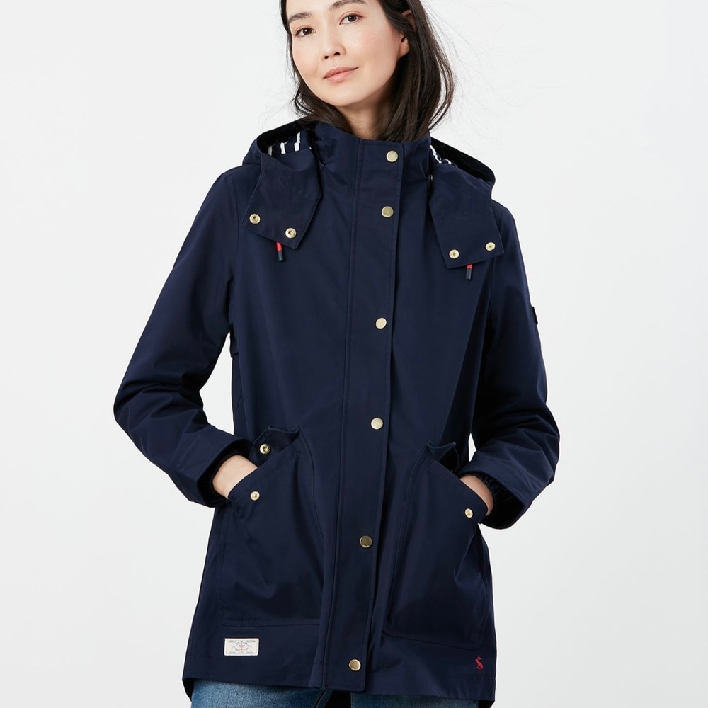 NWT Joules Navy Raincoat Size US 6